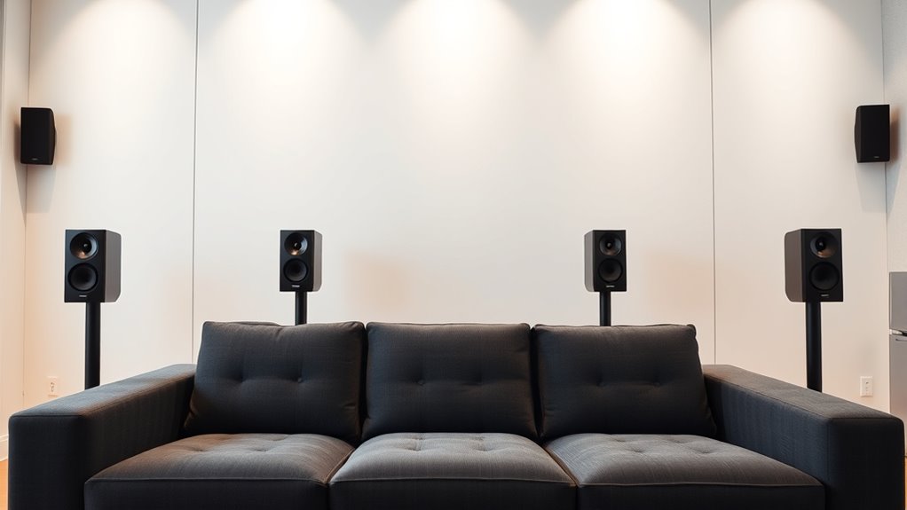 symmetrical speaker placement balance