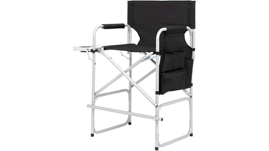 tall directors chair with storage