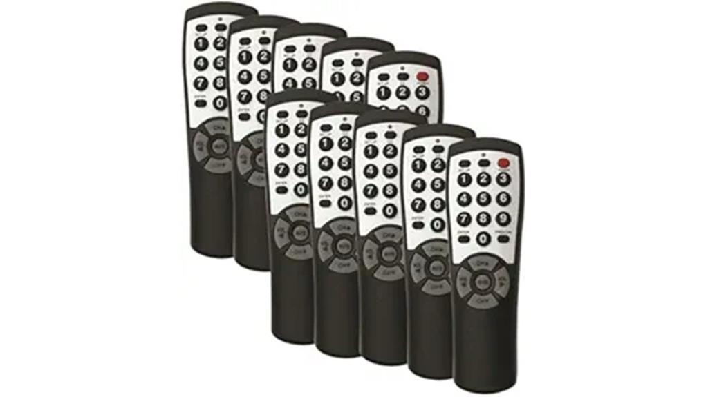 ten pack universal remote
