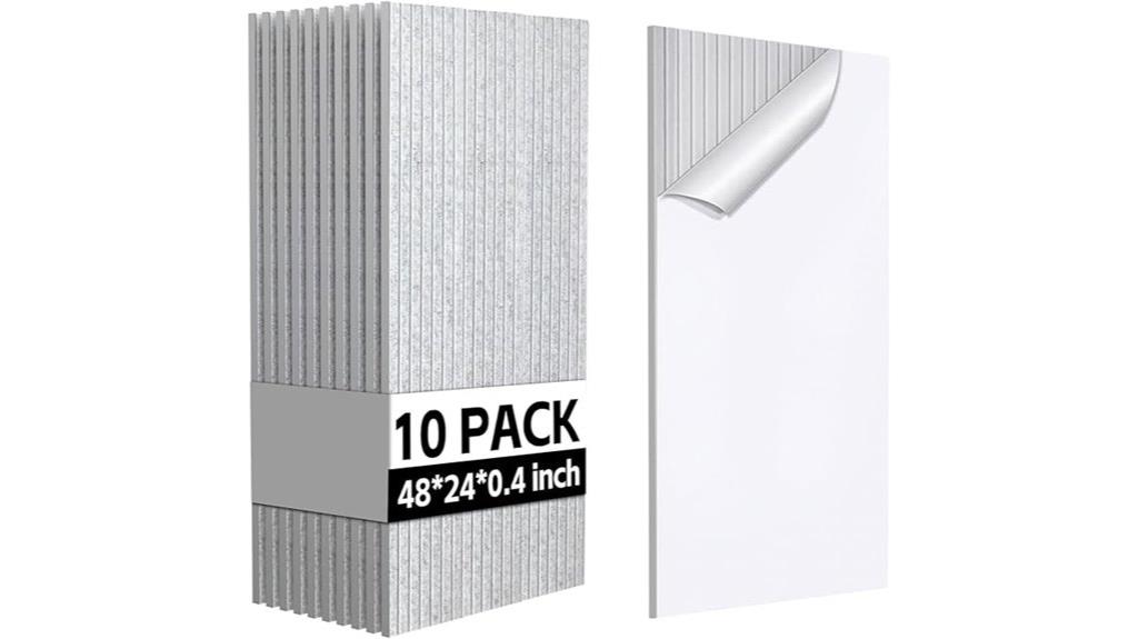ten panel soundproof decor