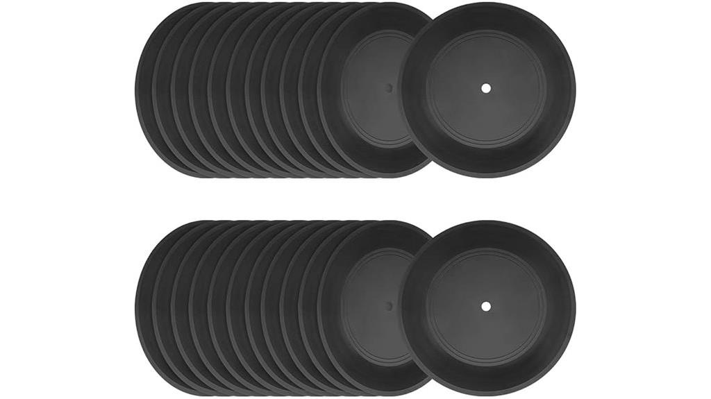 thirty blank vinyl records