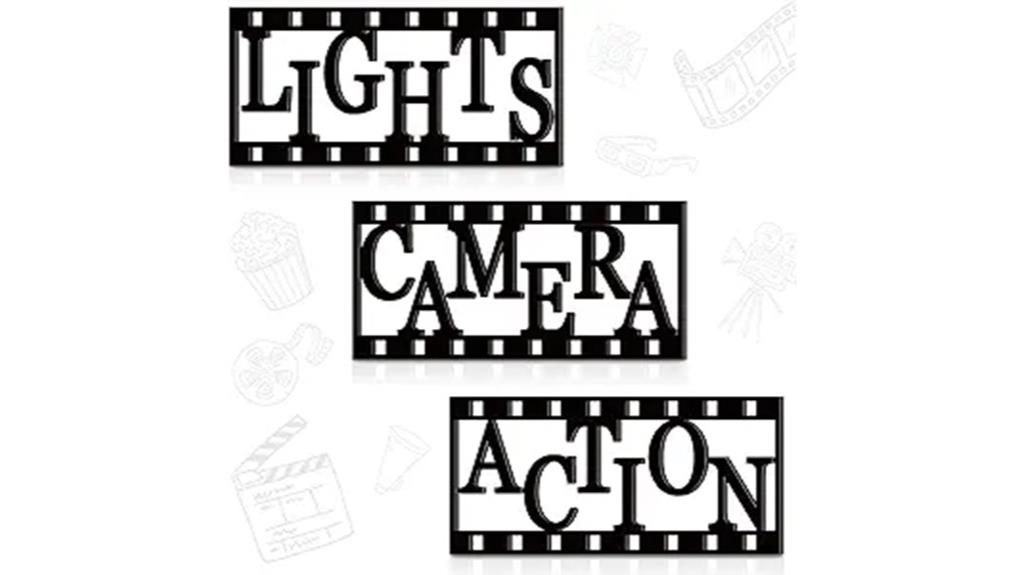 three piece cinema wall art