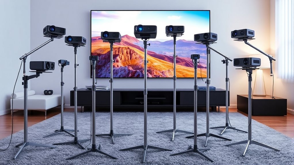 top adjustable projector stands