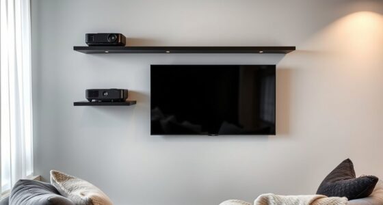 top apartment projector shelves