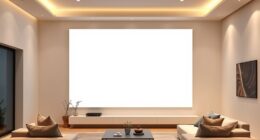 top bright white projector screens