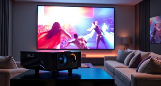 top lg long throw projectors