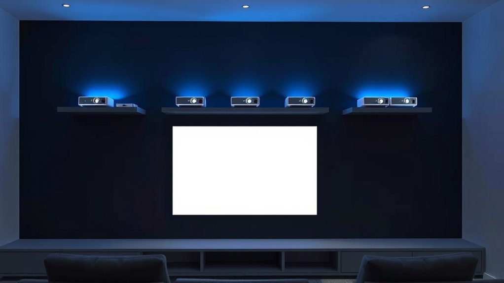 top low lag projector shelves