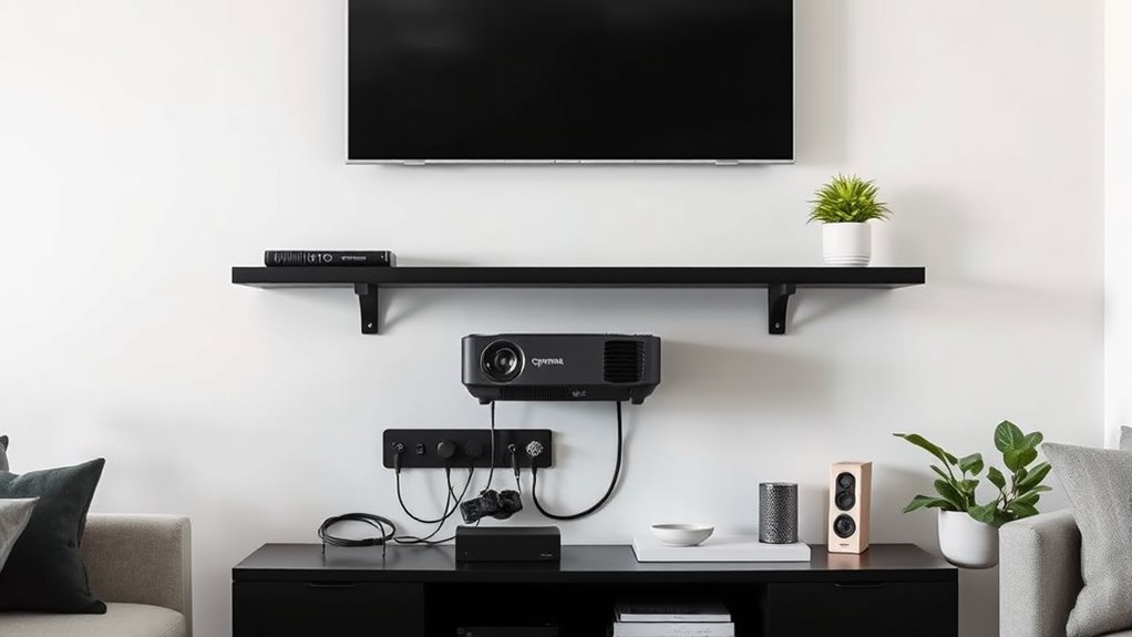 top optoma projector shelves