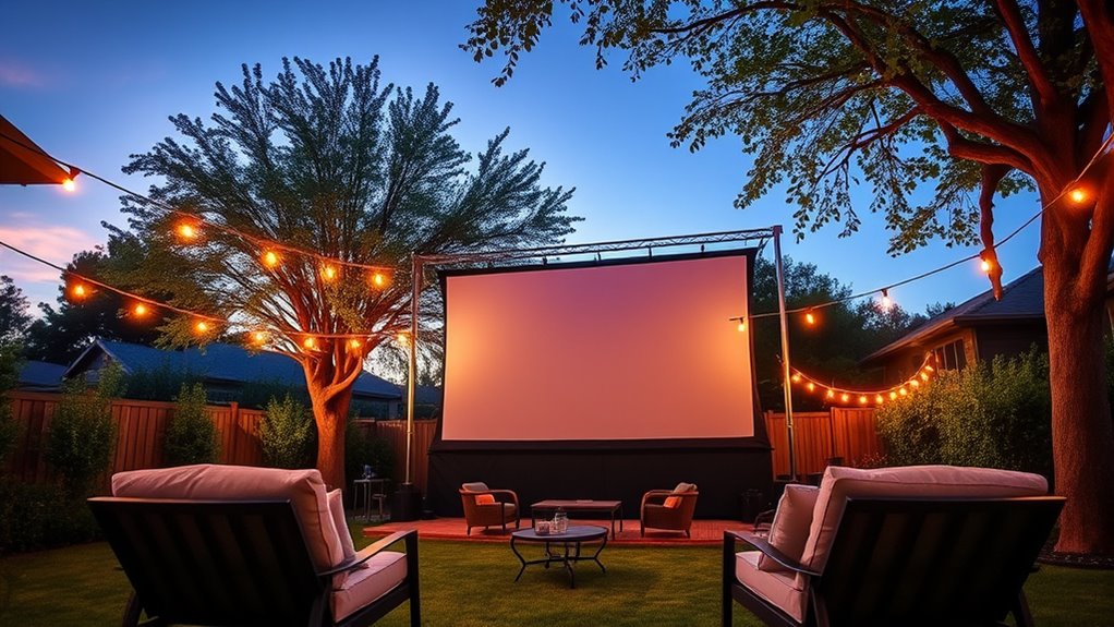 top outdoor projector screens