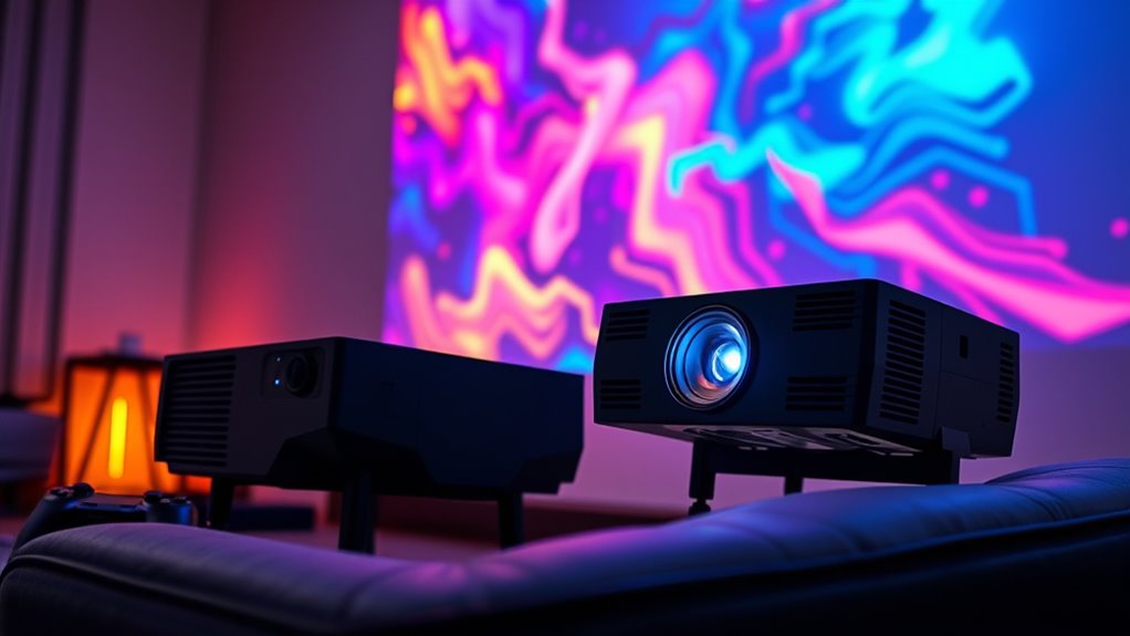 top short throw gaming projectors