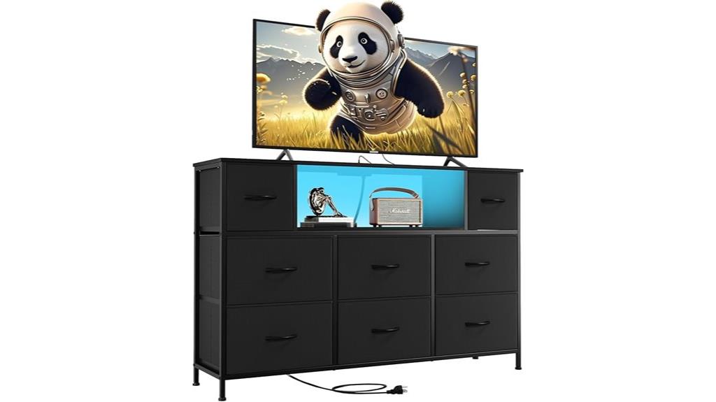 tv stand with led lights