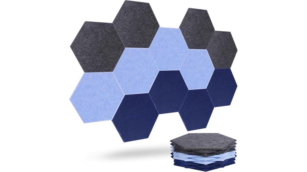 twelve wall soundproof panels