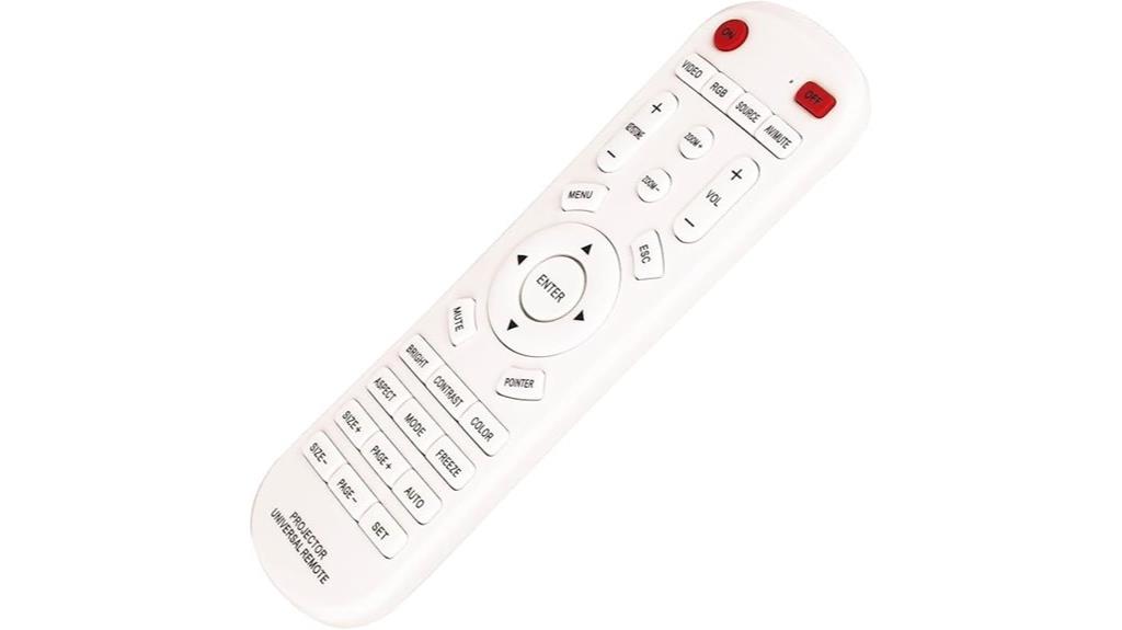 universal projector remote control