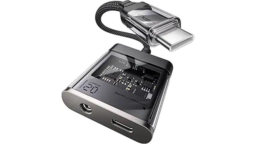 usb c headphone and charger adapter