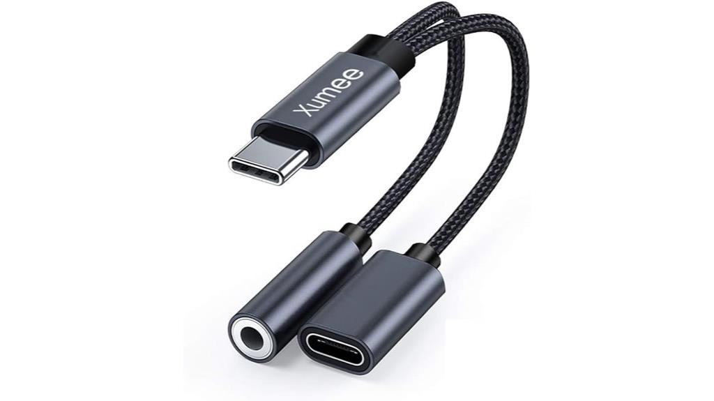 usb c headphone charger adapter