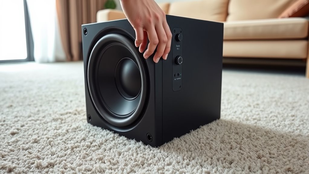 use subwoofer built in controls