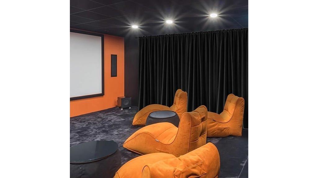 velvet blackout theater curtains