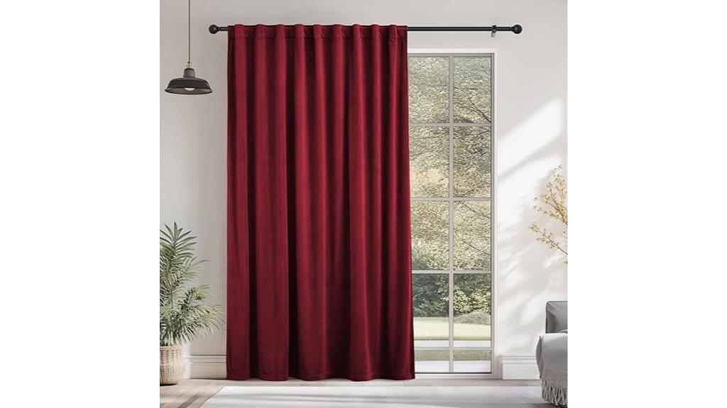velvet curtain 72x108 inches