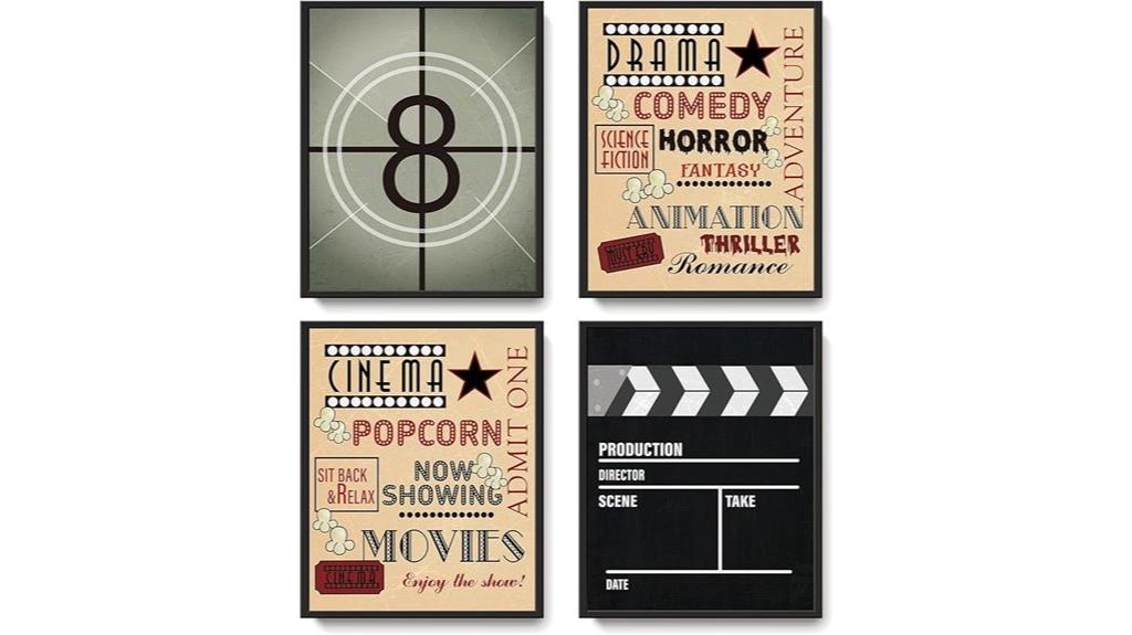 vintage movie wall art