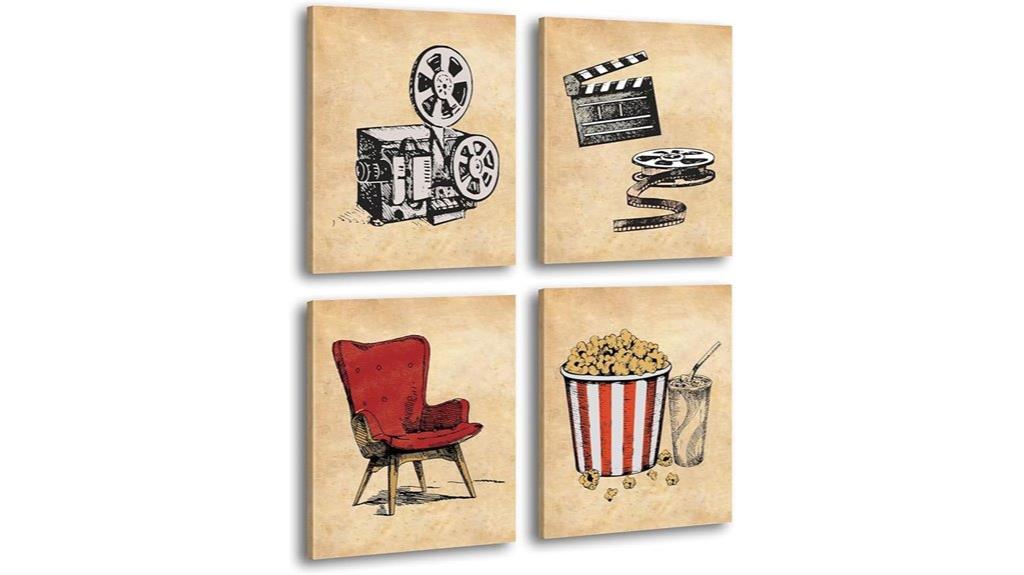 vintage theater poster set