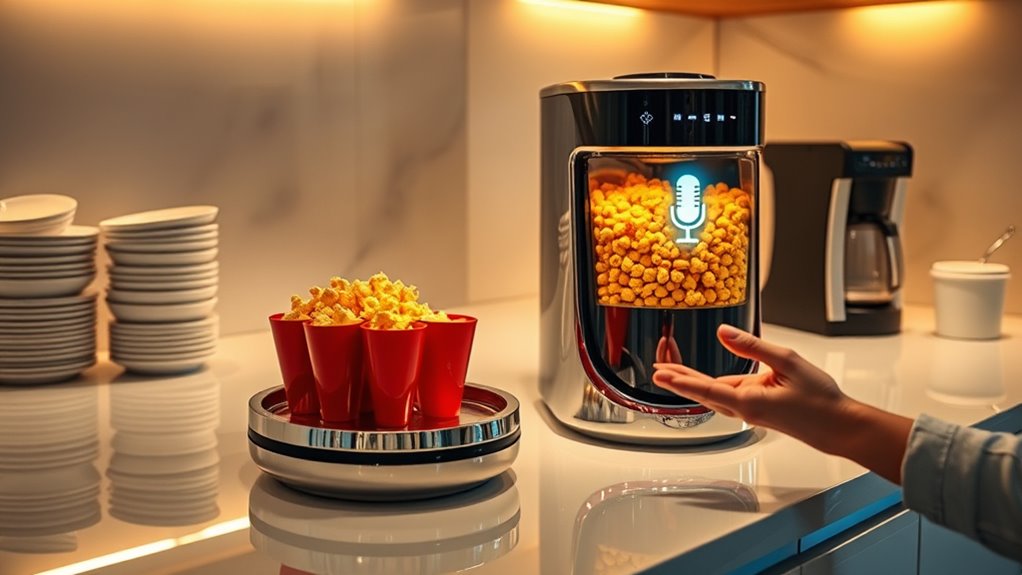 voice controlled snack machines