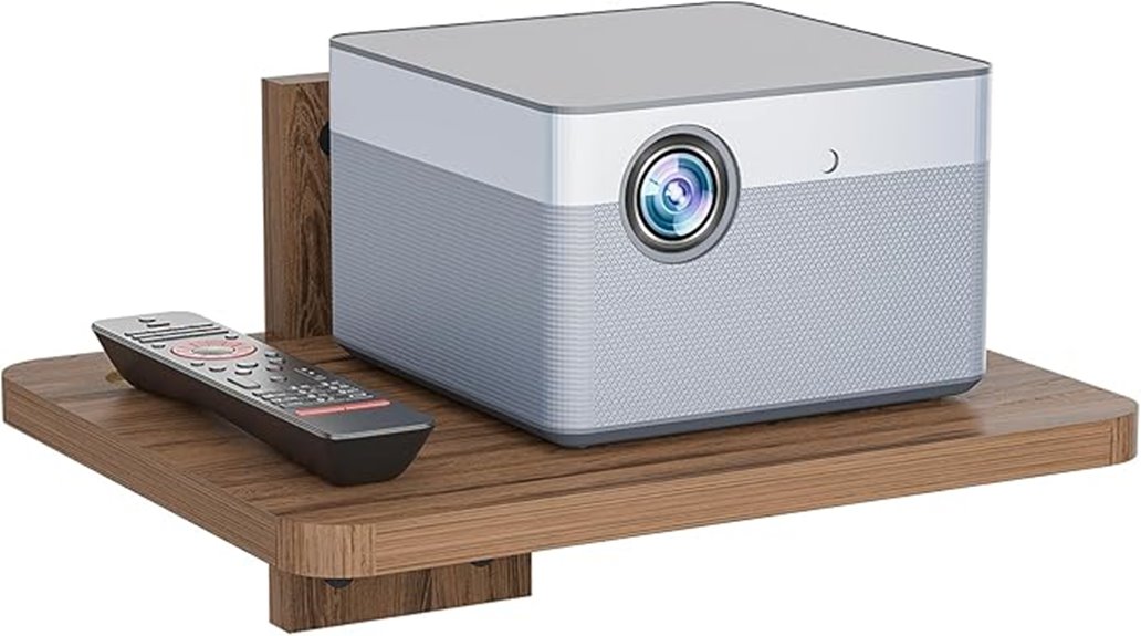 wall mounted floating tv shelf