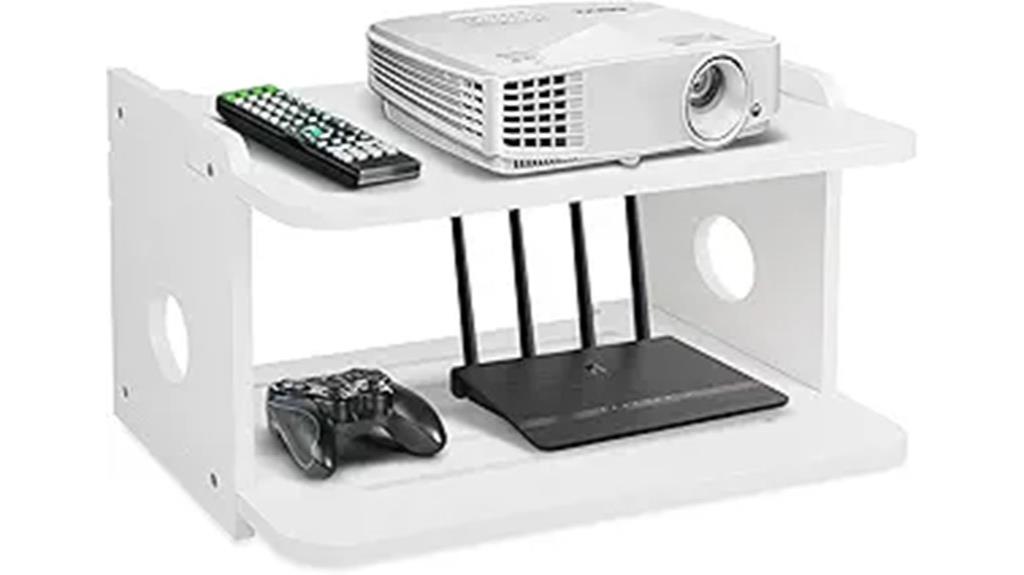 wall mounted projector shelf