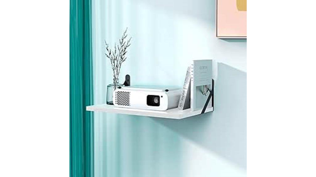 wall mounted projector shelf