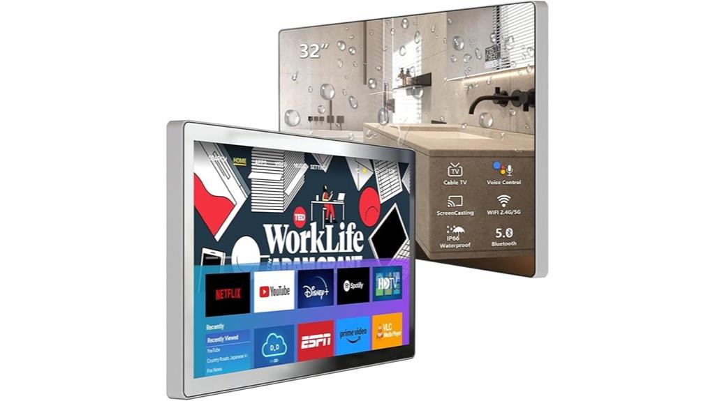 waterproof android mirror tv