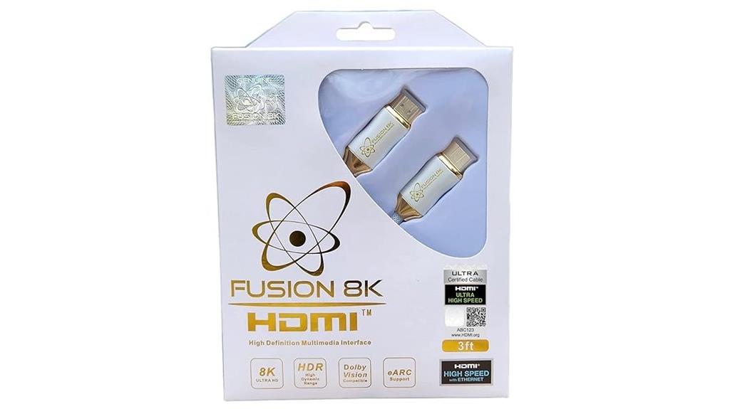 white 3 foot hdmi cable