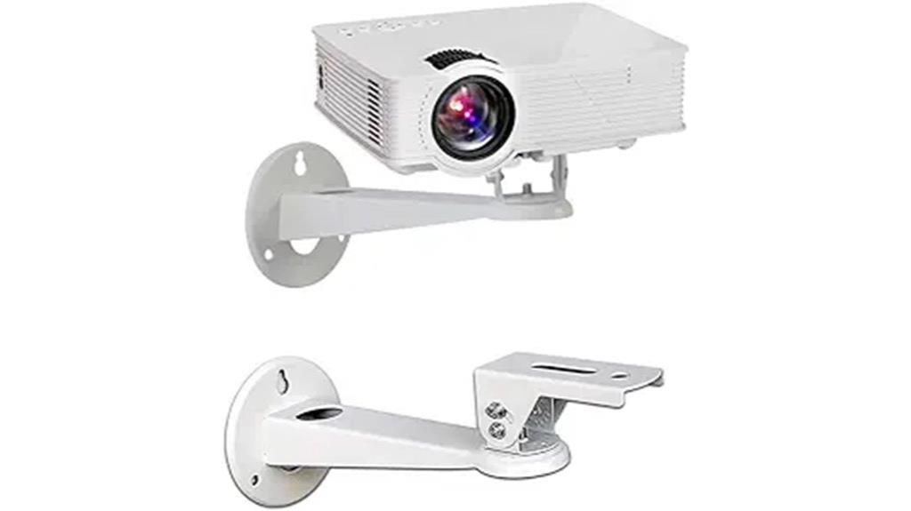 white mini projector mount