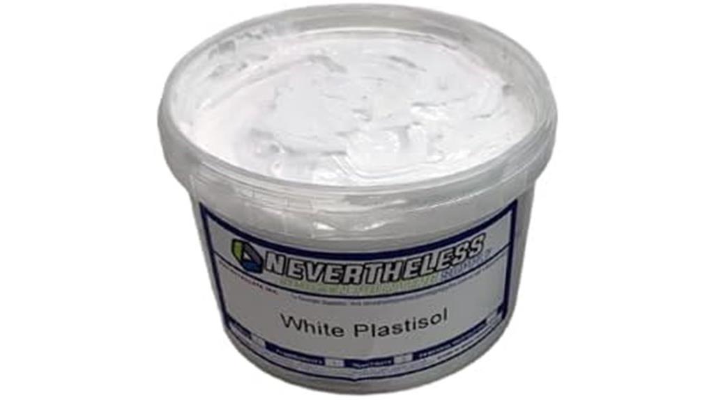 white pint plastisol ink