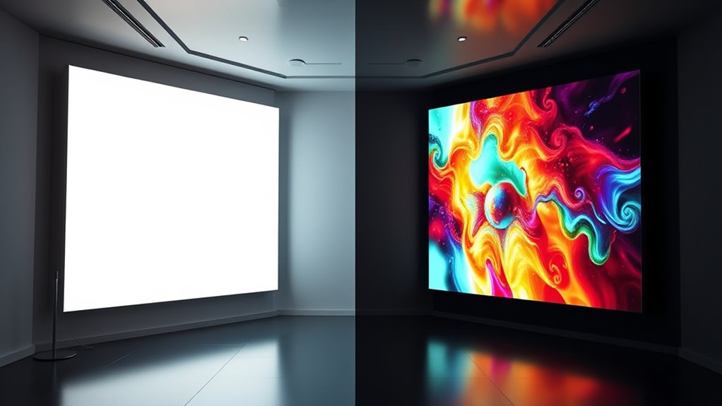 white screens work in brighter environments