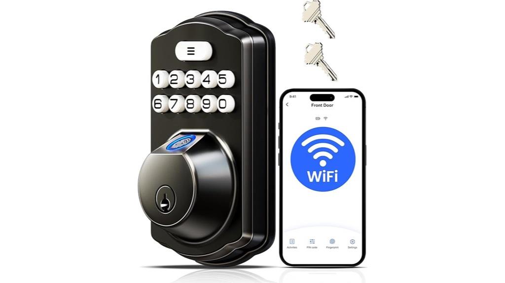 wifi fingerprint keyless lock