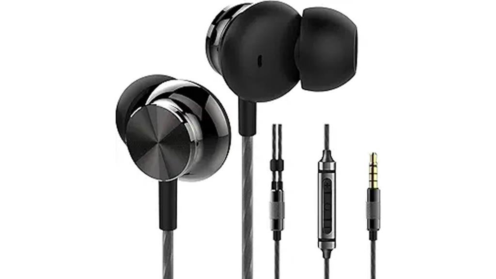 wired earphones with microphone