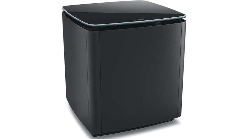 wireless black compact subwoofer