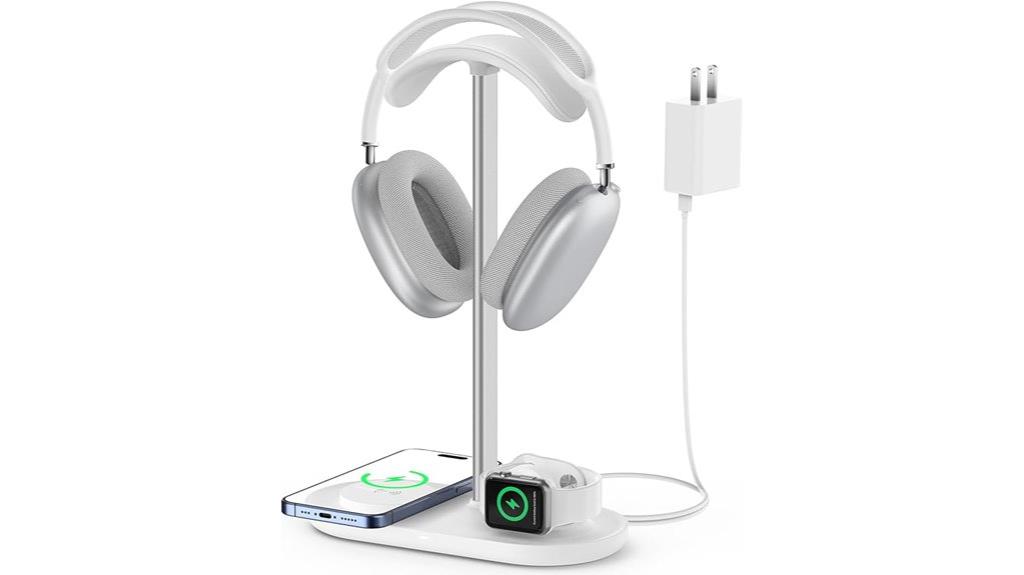 wireless charging headphone stand