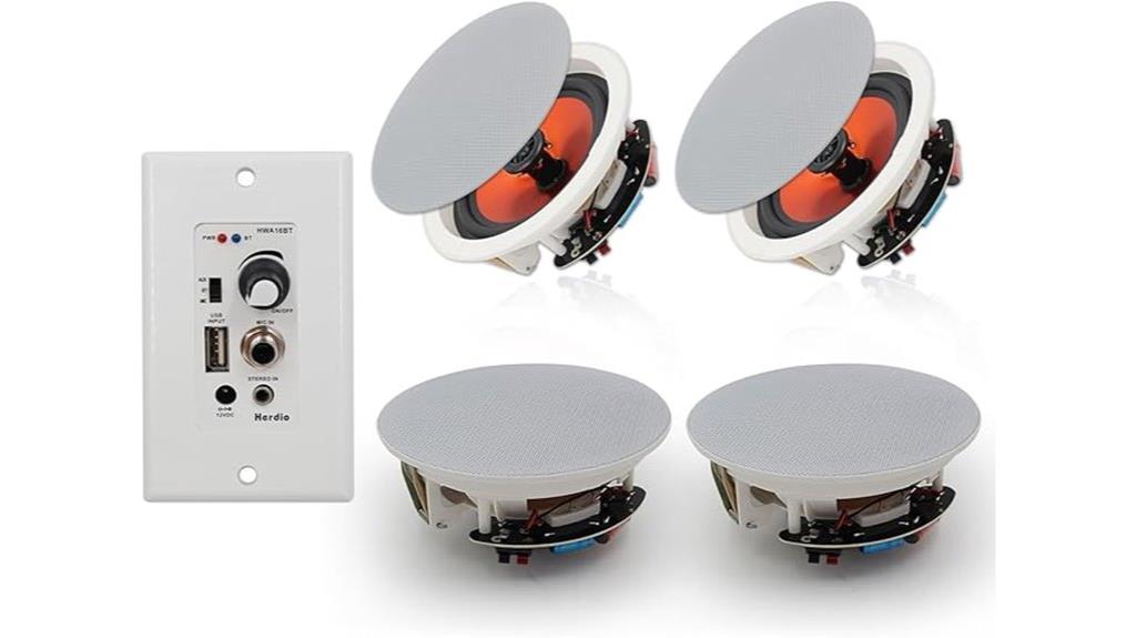 wireless in wall speaker system