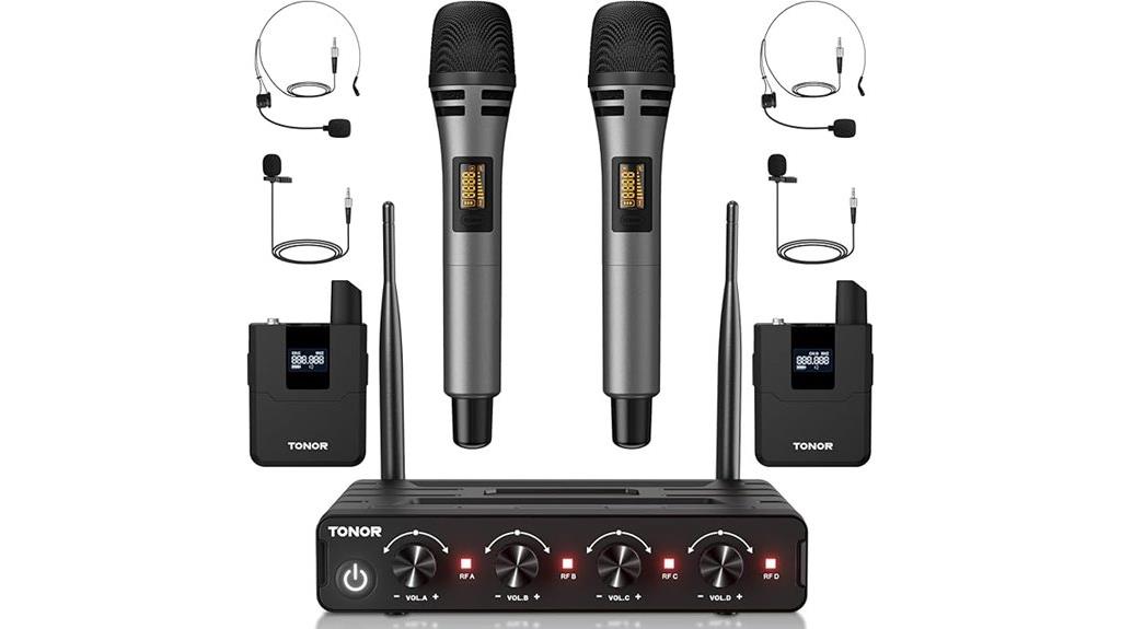 wireless uhf microphone system