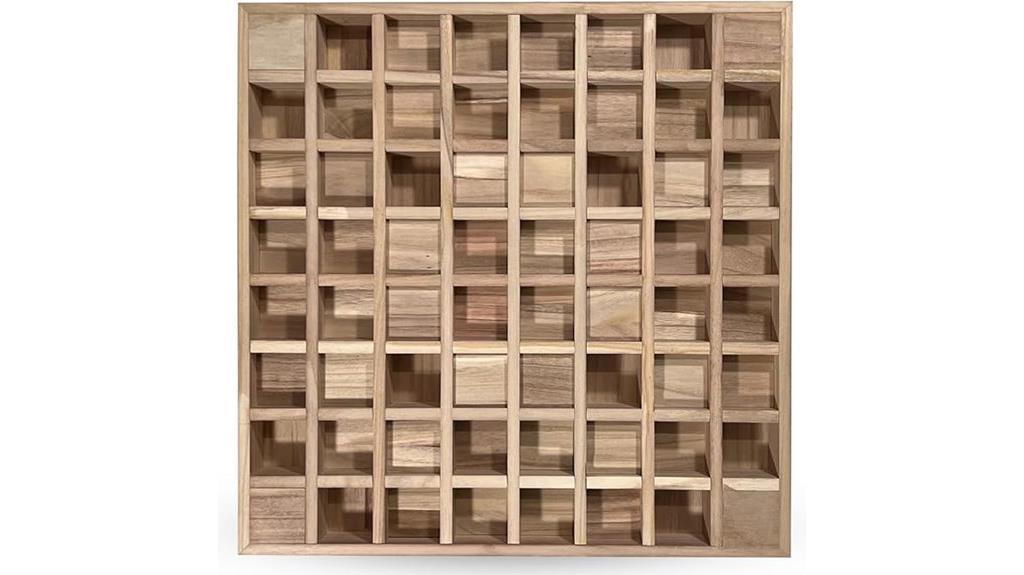 wooden sound diffusion panel