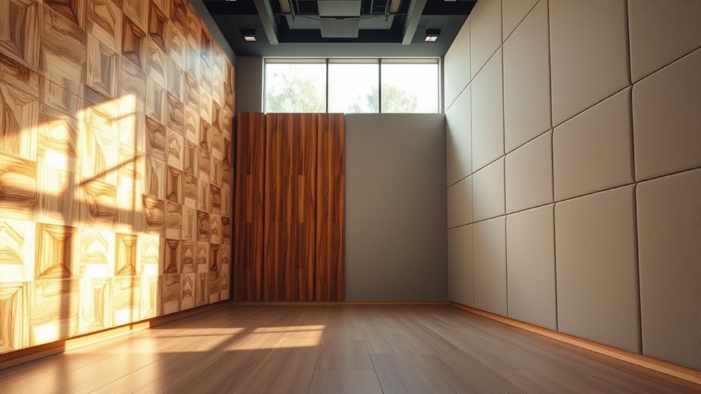 absorbers reduce diffusers scatter