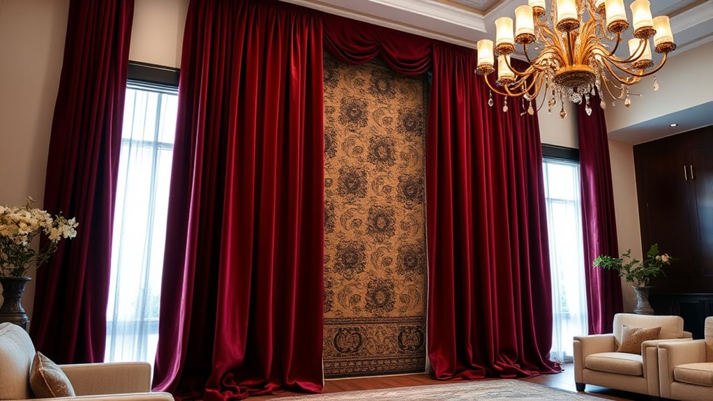 adding sound absorbing fabric coverings