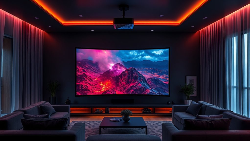 automated movie night setup