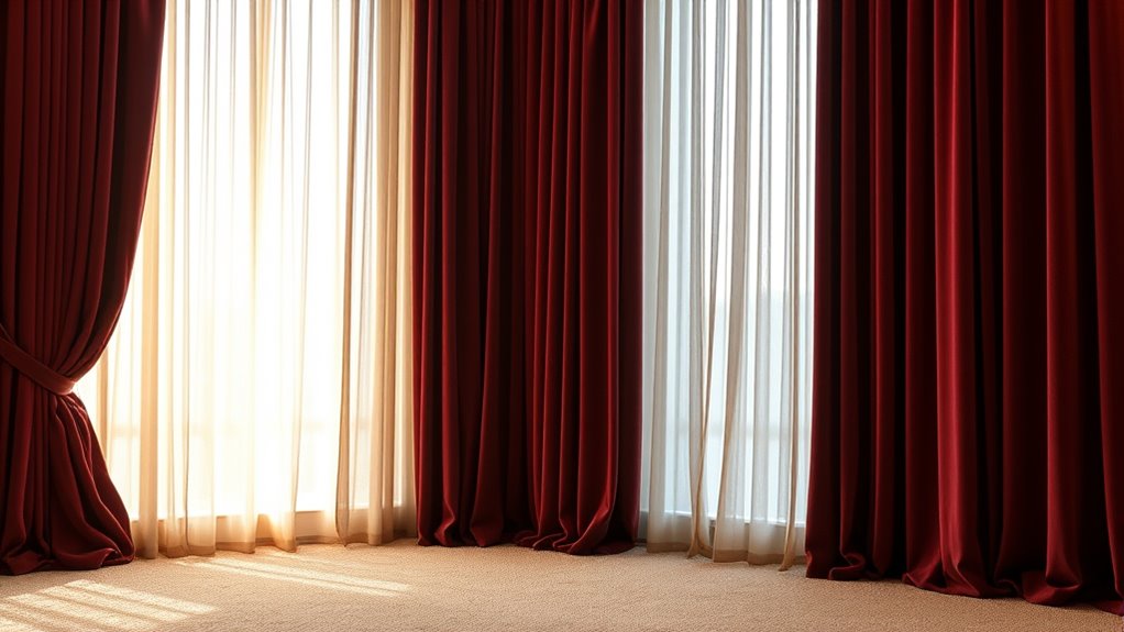choose heavy layered curtains