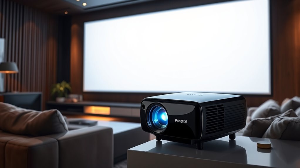 close space saving projection setup