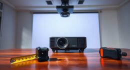 determine ideal projector placement