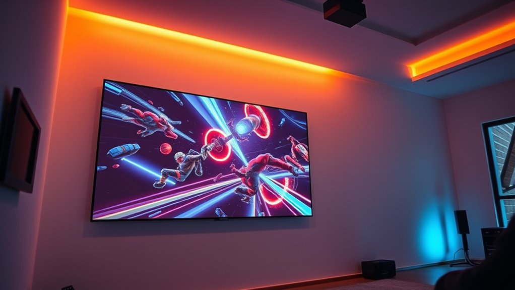 gaming projector brightness settings