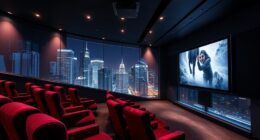 glass wall theater rooms