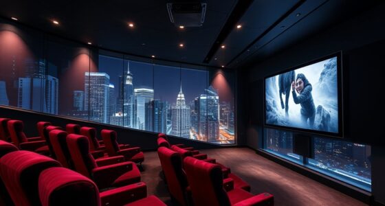 glass wall theater rooms