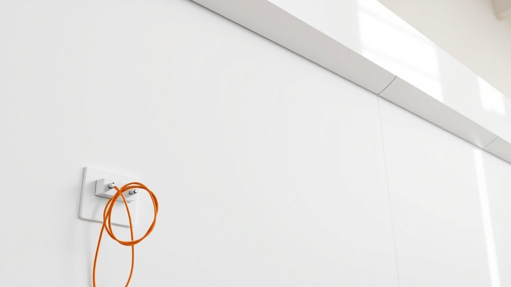 hidden wires enhance decor